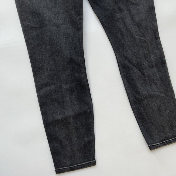 Guess Women’s High Rise Skinny Jeans Cropped Leg W/Blue Tuxedo Striped Size 28 - Picture 8 of 11